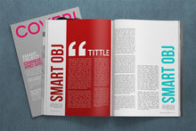 Load image into Gallery viewer, Free Multiple Views of 4K Magazine PSD Mockup