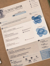 Load image into Gallery viewer, Free Clement Loyer Photoshop (PSD) Resume Template