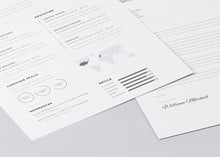 Load image into Gallery viewer, Free Minimalistic And Clean Resume Template
