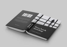 Load image into Gallery viewer, Free Clean and Thick Novel Book Mockup 6 Shots and Angles