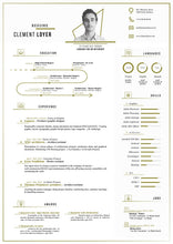 Load image into Gallery viewer, Free Fresh Resume and CV Template for Illustrator (AI) Format