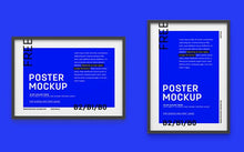 Load image into Gallery viewer, Free Art Gallery Frame or Poster Mockup (B2 or B1 or B0 Sizes)