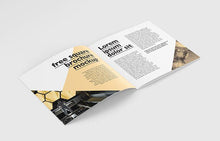 Load image into Gallery viewer, Free Great Collection of Clean Square Brochure Mockups 5 Angles and VIews Included