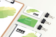 Load image into Gallery viewer, Free Clean Design Stationery PSD Mockup