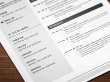Load image into Gallery viewer, Free Microsoft Word Format CV Resume Template in Minimal Style
