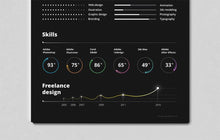 Load image into Gallery viewer, Free Black Creative Resume Template in Illustrator (AI) Format
