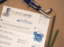 Load image into Gallery viewer, Free Clement Loyer Photoshop (PSD) Resume Template

