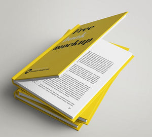 Free 7 Views of Realistic Modern Book Mockup