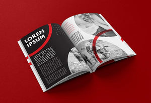 Free 7 Views of Thick Book or Brochure Mockup