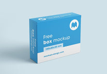 Load image into Gallery viewer, Free Cardboard Packaging Box Mockups or 100x80x30 mm
