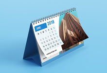 Load image into Gallery viewer, Free Clean Blank Desk Calendar Mockup
