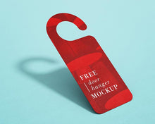 Load image into Gallery viewer, Free Hotel Door Hanger Mockup
