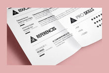 Load image into Gallery viewer, Free Modern Clean Resume CV Template Photoshop (PSD) Format

