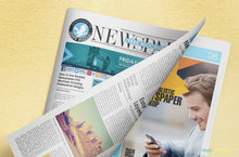 Load image into Gallery viewer, Free Brilliant Newspaper Adverts Mockup
