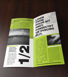 Free 3 x Double DL Leaflet Mockup