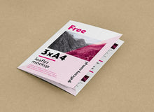 Load image into Gallery viewer, Free Collection of 5 Trifold Leaflet Mockups
