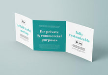 Load image into Gallery viewer, Free Collection of 5 Trifold Square Leaflet Mockups
