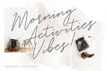 Load image into Gallery viewer, Free White Angelica Signature Script
