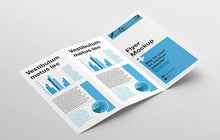 Load image into Gallery viewer, Free 3 Angles of Tri Fold Flyer Mockup
