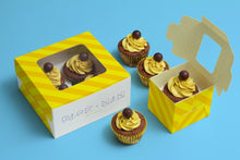 Load image into Gallery viewer, Free Cupcake Packaging Boxes Mockup
