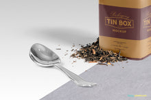 Load image into Gallery viewer, Free Cool Packaging Tin Box Mockup PSD
