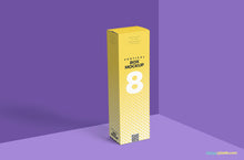 Load image into Gallery viewer, Free Vertical Box Mockup Cardboard
